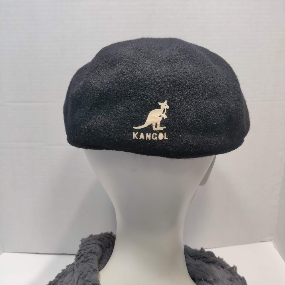 Kangol vintage 100% virgin wool black hat